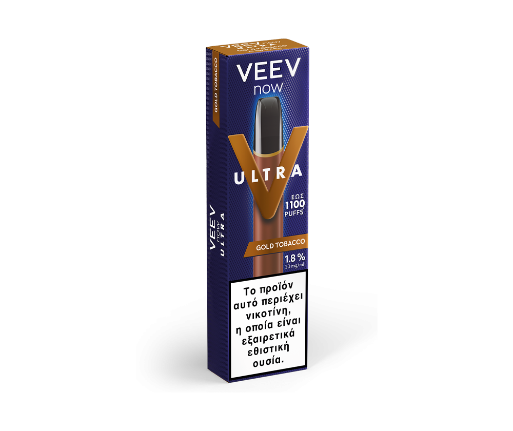IQOS Disposable Vape VEEV Now Ultra Gold Tobacco