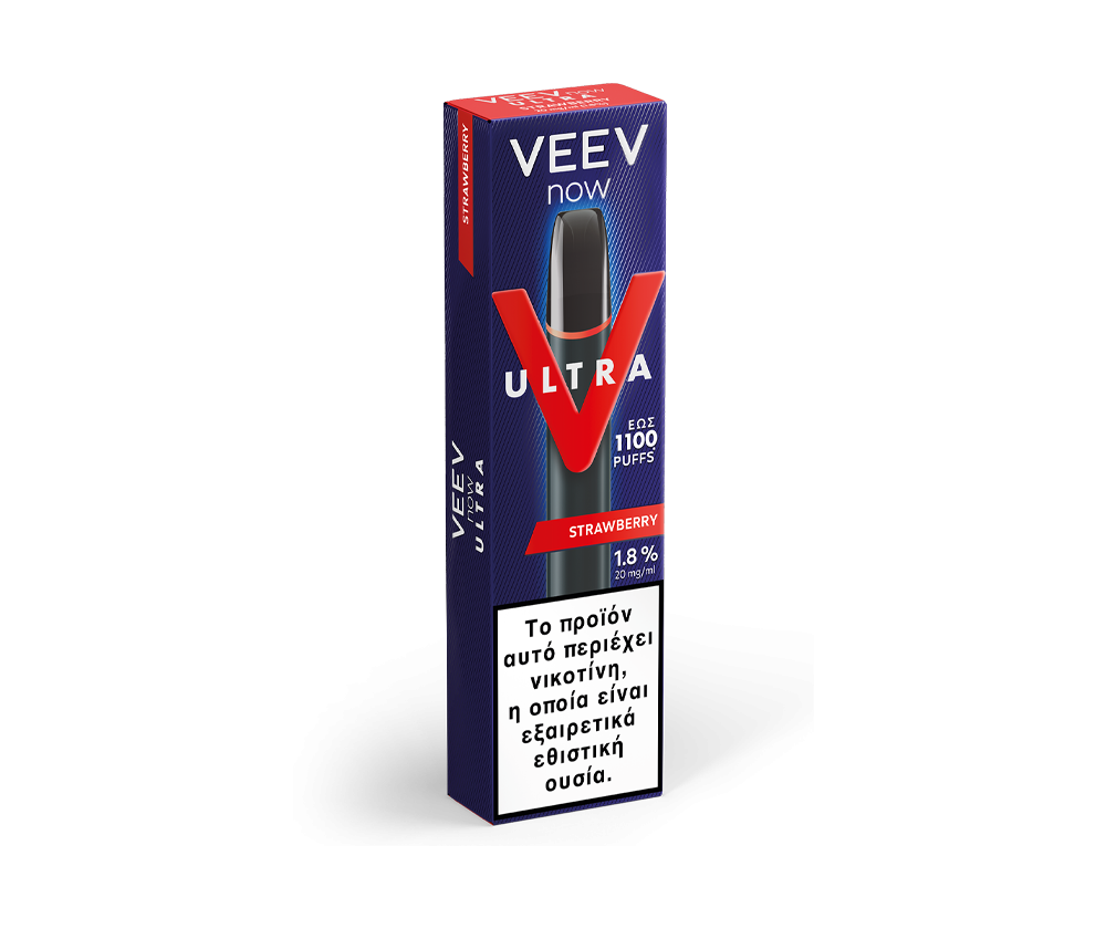IQOS Disposable Vape VEEV Now Ultra Strawberry