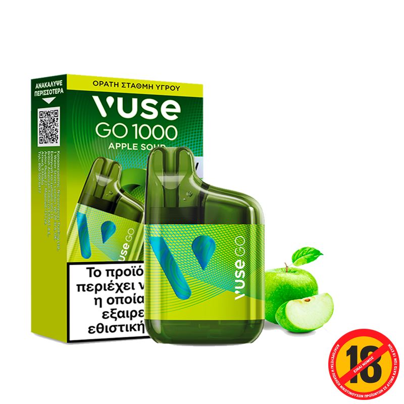 Vuse Disposable Electronic Cigarette GO 1000 Apple Sour