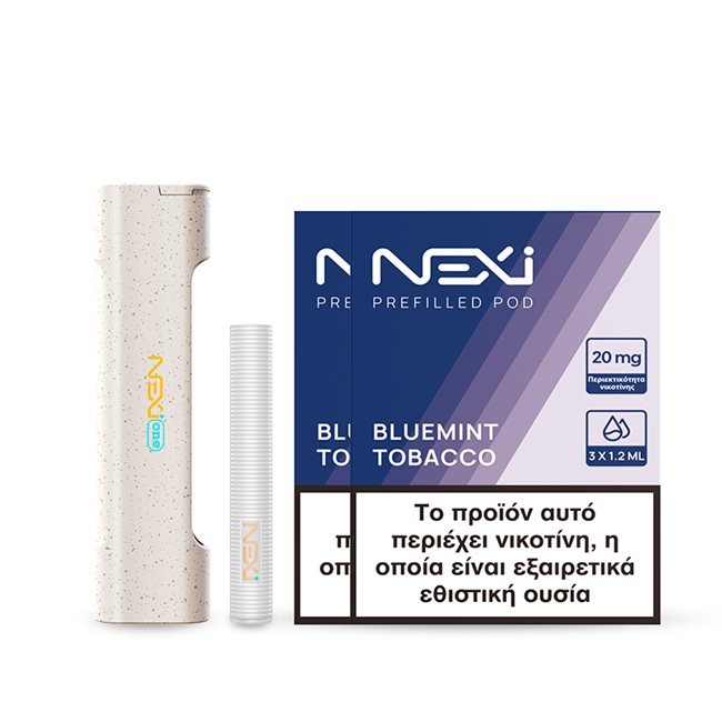 Aspire Nexi One Kit with 2 packs of Bluemint Tobacco Sticks in White - usaheatproduct.store